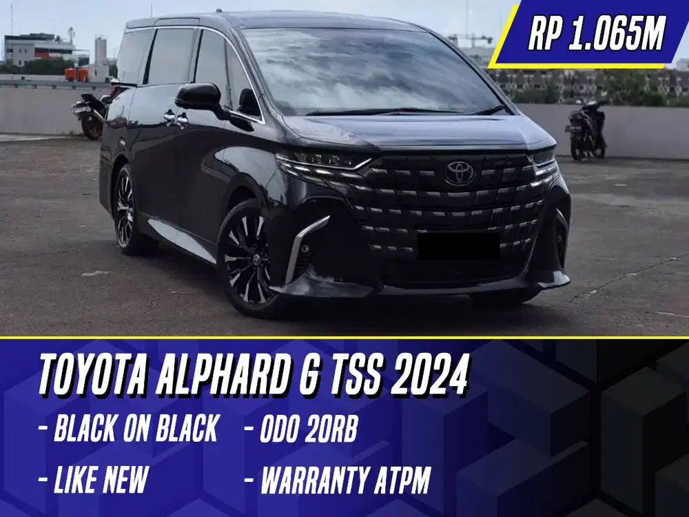 Toyota Alphard G TSS 2024 Black Hitam New Model