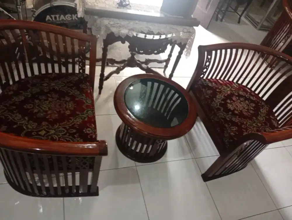 Dijual kursi tamu set Jepara single bagus mulus cantik