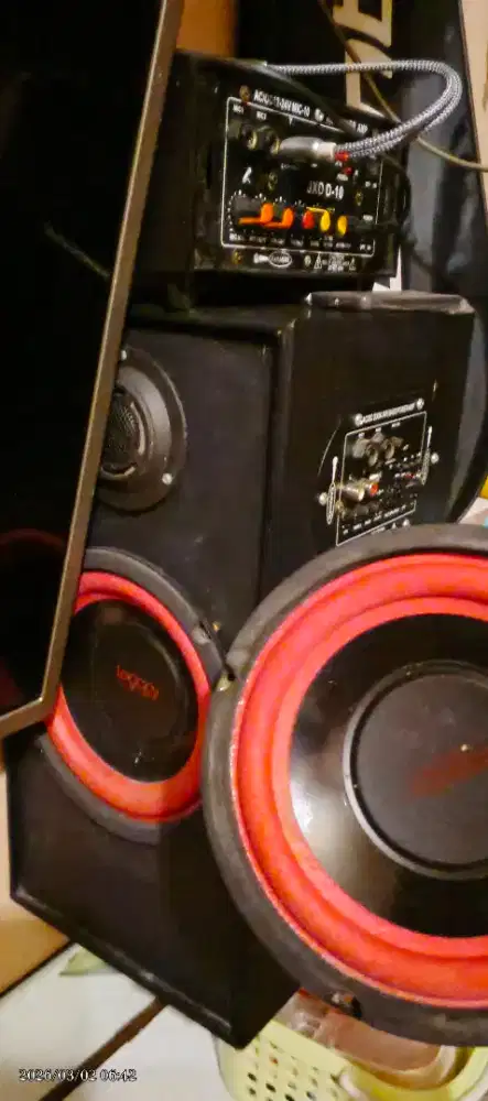 Bluetood amplifer plus 2speaker legacy 6inch ,box speaker ny satu