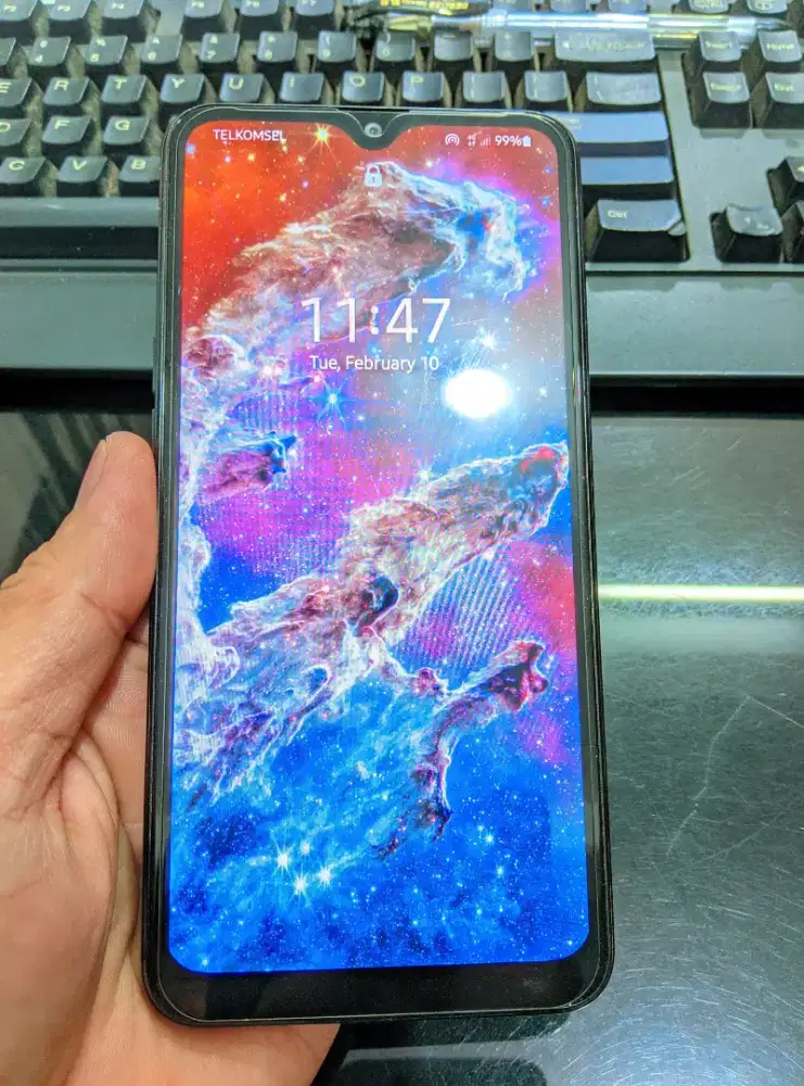 Samsung A10S Sidik Jari Face Unlock Mulus Batangan No Minus
