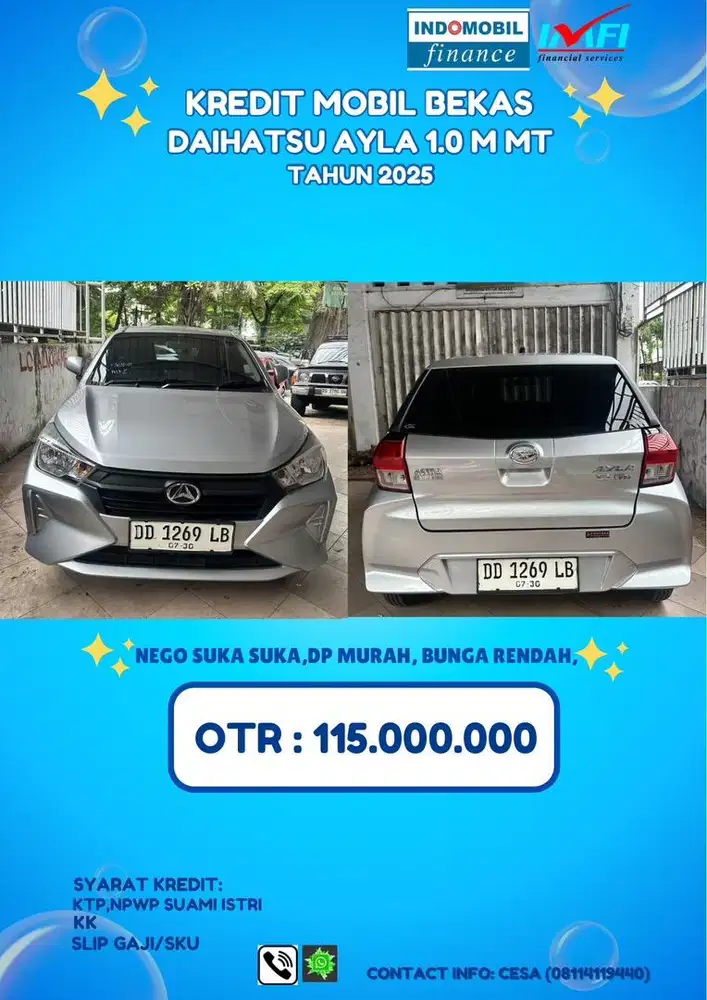 DAIHATSU ALL NEW AYLA 1.0 M MT