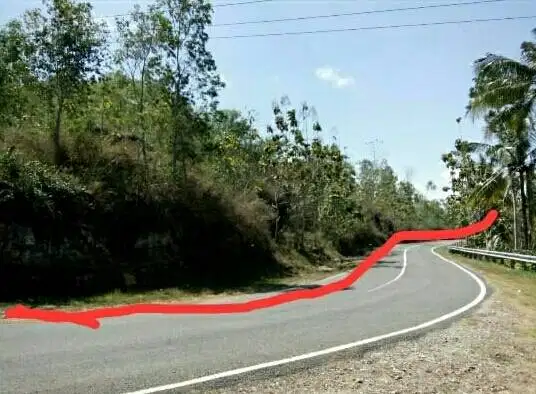 Dijual Tanah Jl. Raya Goa Gong, Pacitan