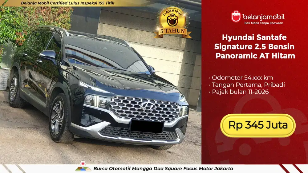 [ GARANSI 5TH ] Hyundai Santafe Santa fe Signature 2.5 AT 2021 2022