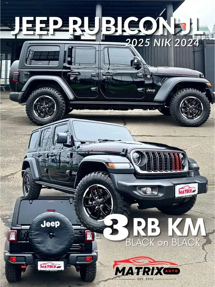 Jeep Rubicon JL 2025 nik 2024  (Black Facelift)