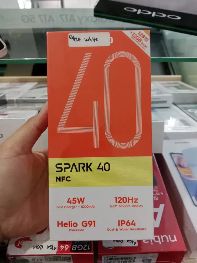 Tecno Spark 40 6/128 garansi resmi
