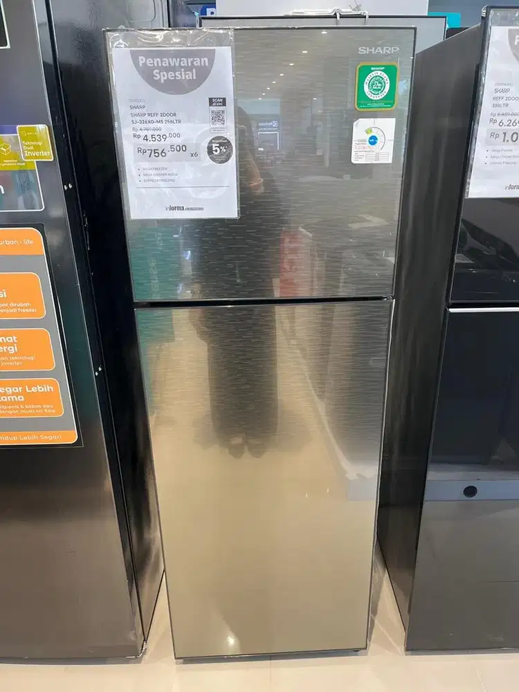 cicilan kulkas sharp 2pintu