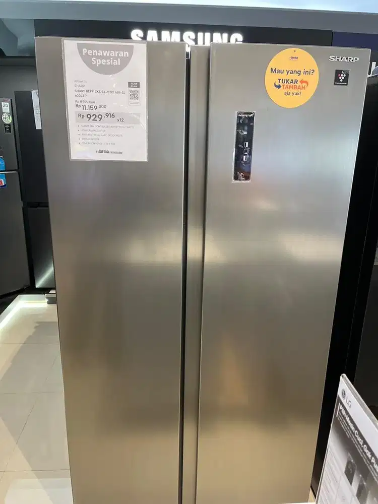 Cicilan Kulkas Sharp Side by Side