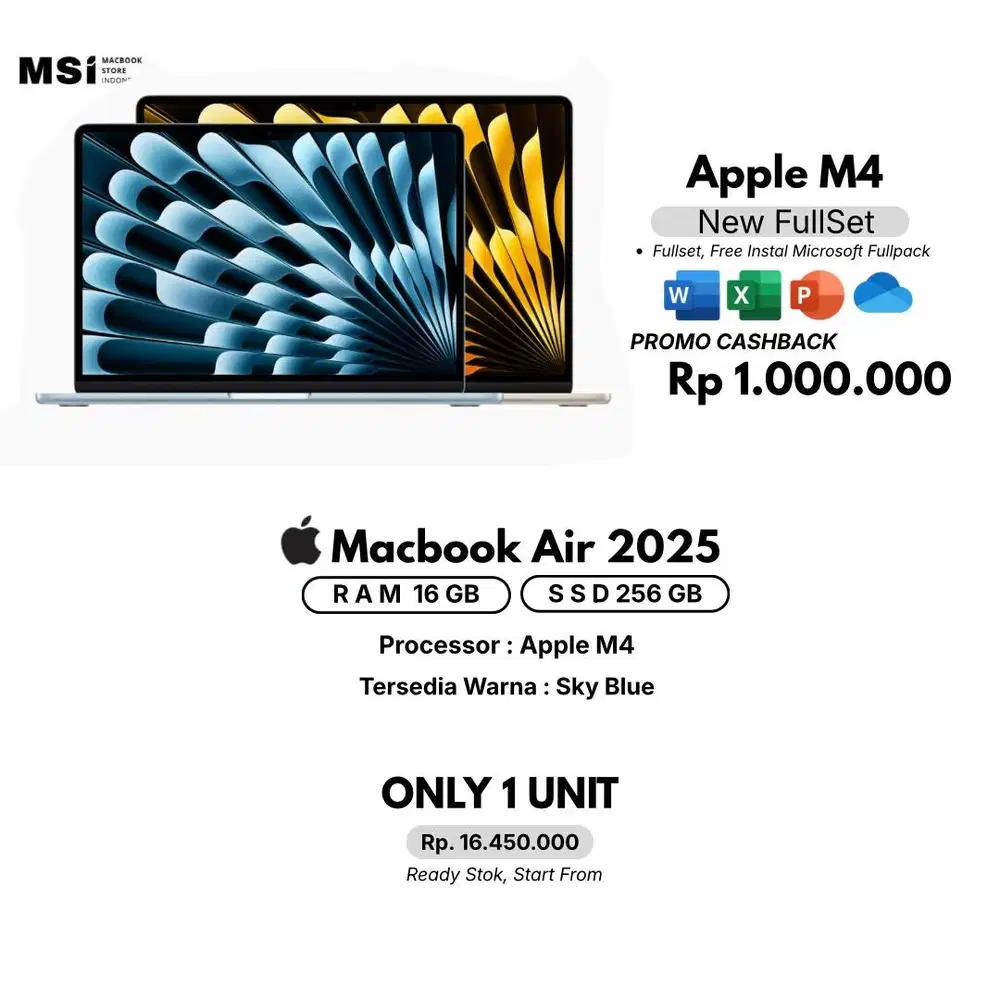 NEW MacBook Air M4 2025 – SkyBlue