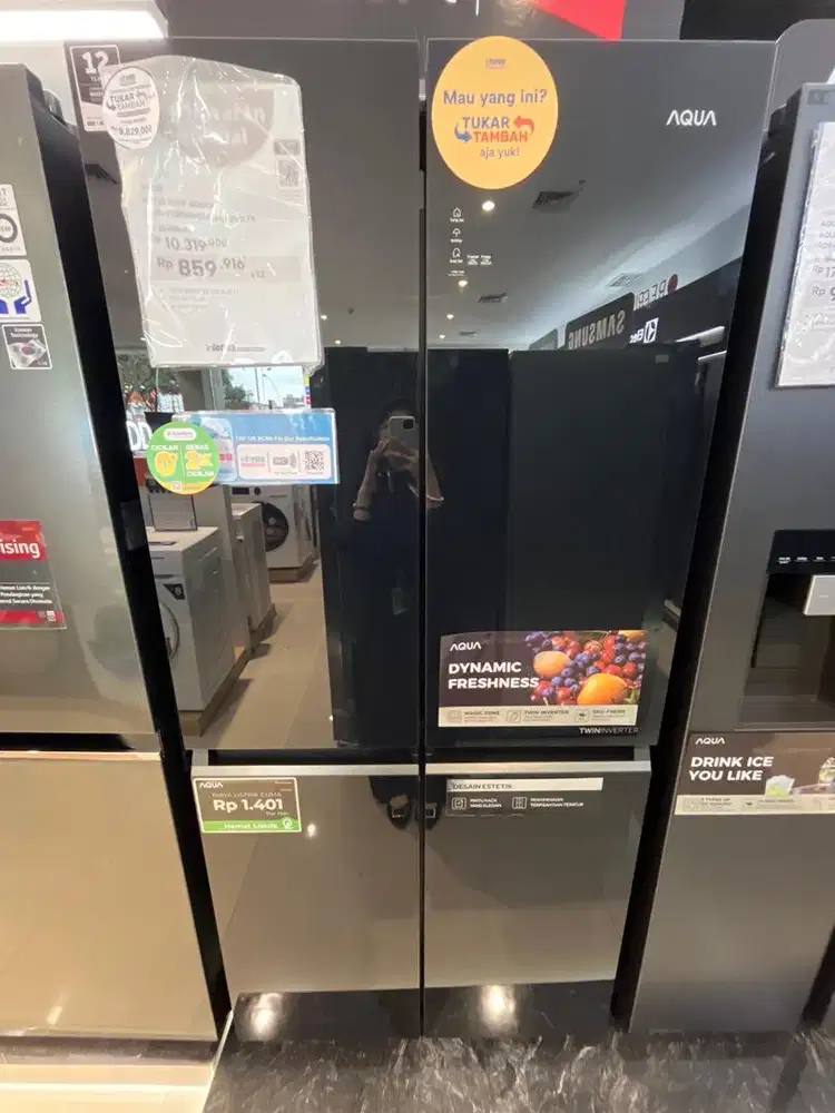 cicilan kulkas aqua 4 pintu