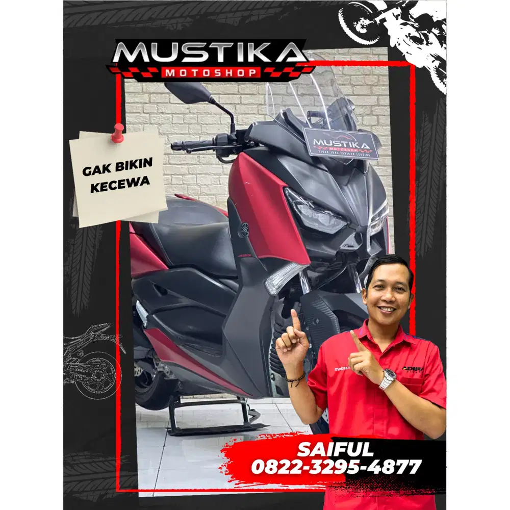 Perfect Condition!!Yamaha X Max 250cc ABS 2020 N Asli Red-Mustika