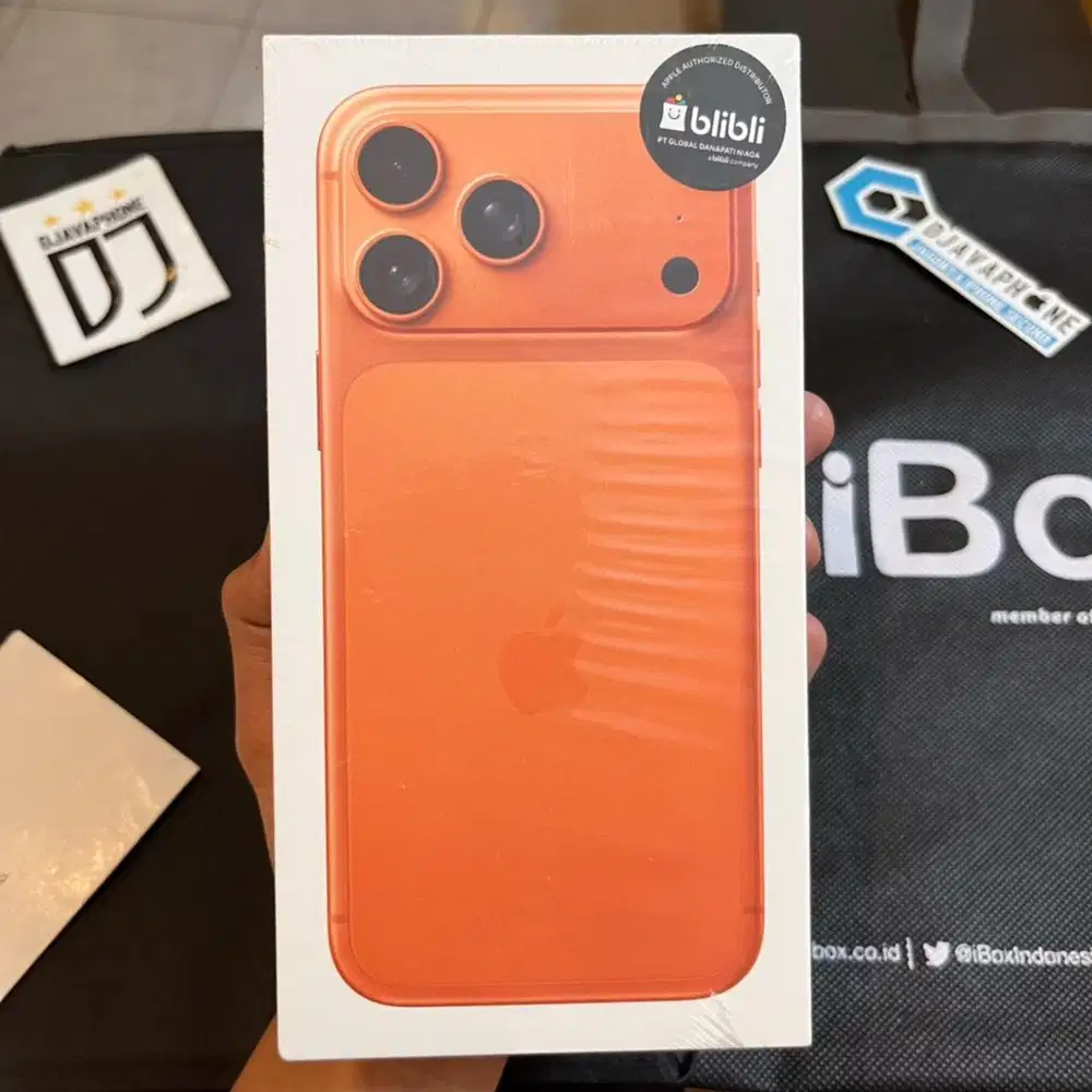 iPhone 17 Pro Max Cosmic Orange 256GB NEW Garansi Resmi iBox 1 Tahun