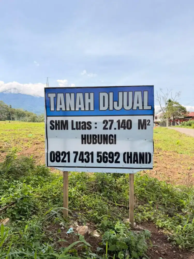 DIJUAL TANAH SELUAS 27.140M²