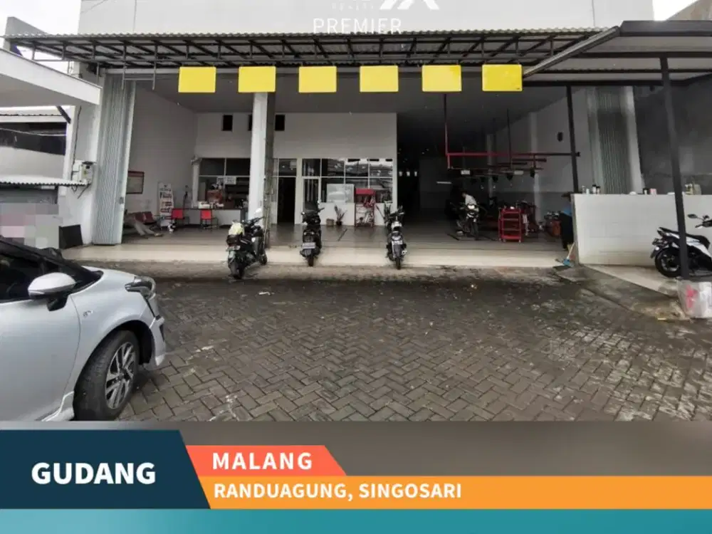 Disewakan Gudang + Kantor Terawat Murah Nol Jalan Raya Randuagung Malang