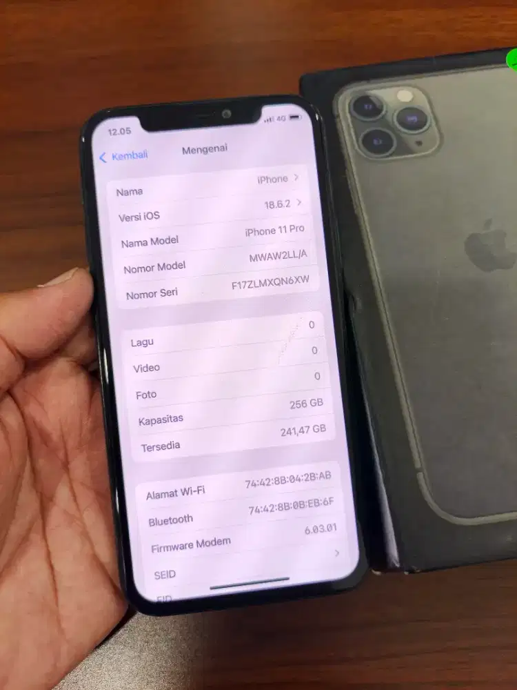Iphone 11 Pro 256gb Beacukai Fullset Lengkap Normal Semua Mulus