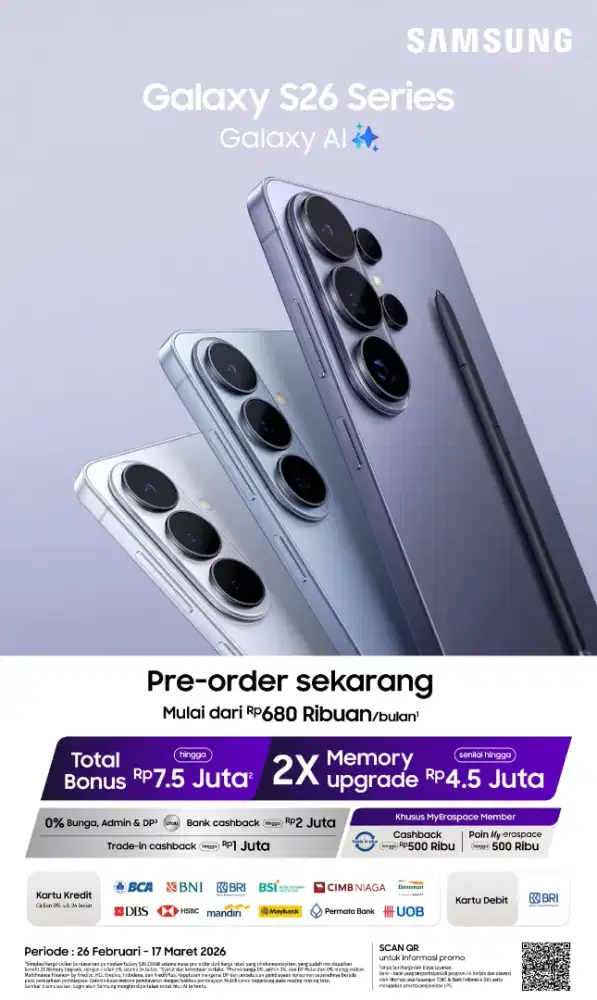 Pre Orde Samsung Galaxy S26 Series