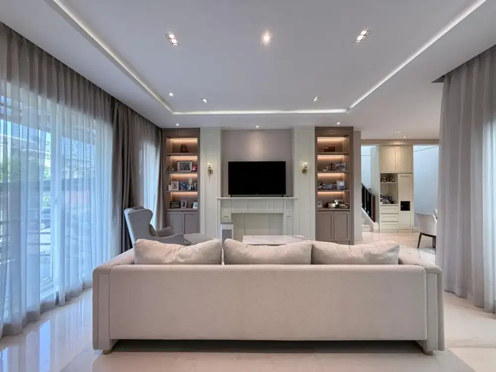 Rumah Mewah Hoek Full Furnished Depan Taman di Mozart Symphonia Summarecon Serpong – LT 204m²