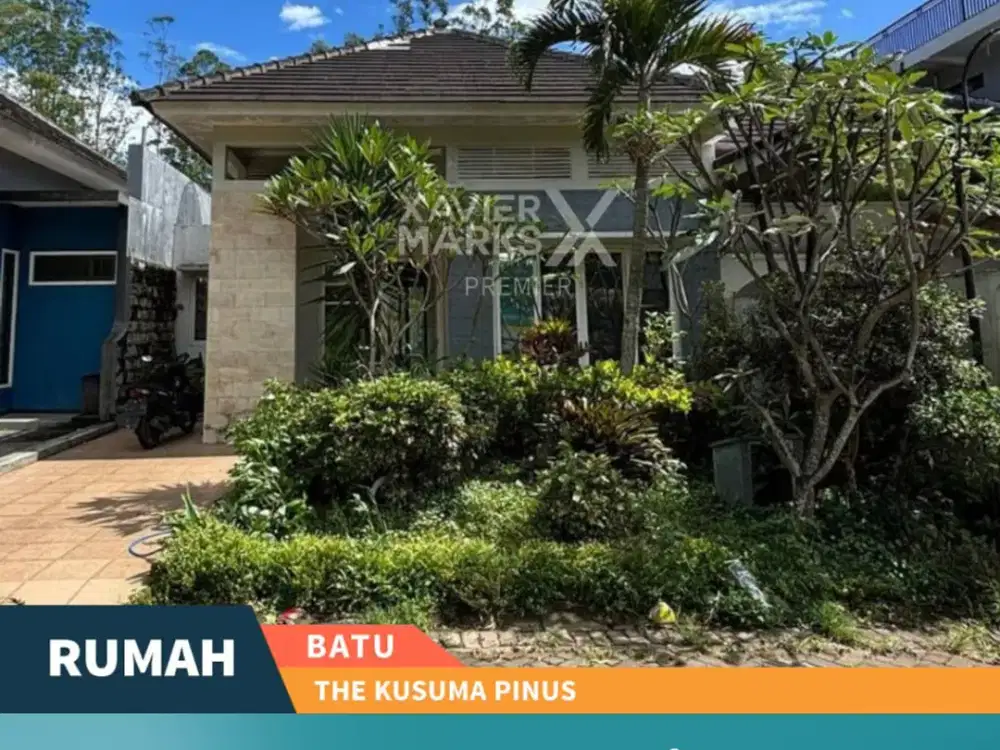 Dijual Rumah Villa Full Furnish View Pegunungan di Kusuma Pinus Batu