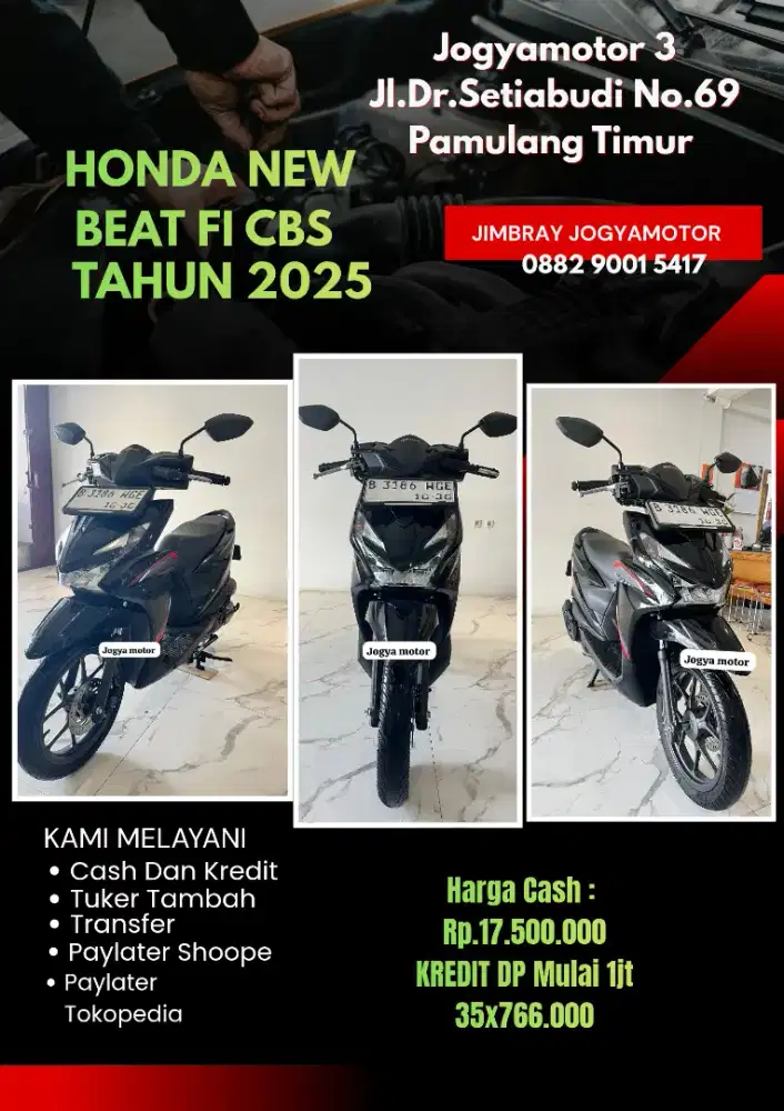 A_Honda New Beat sporty CBS Tahun 2025