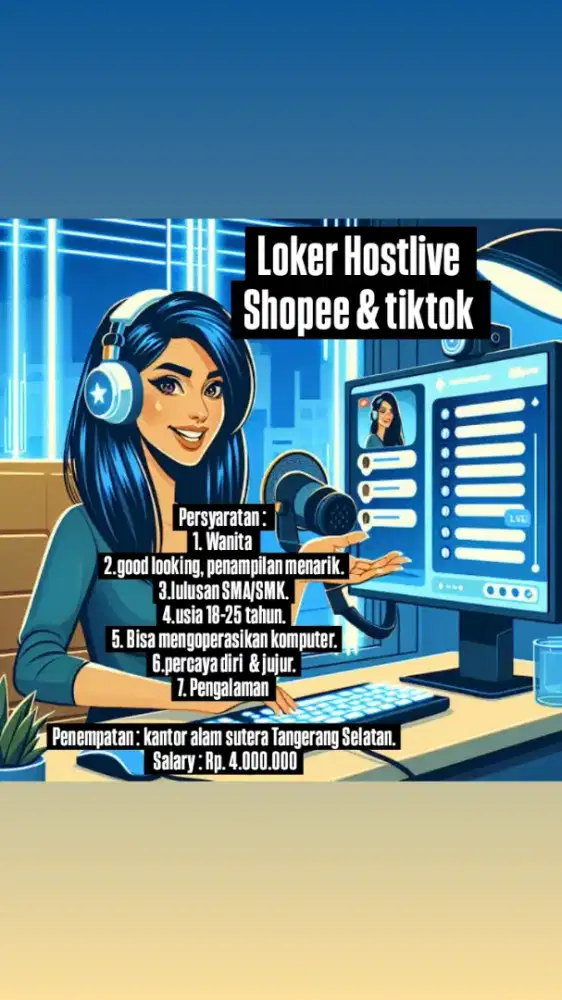 Loker Hostlive.shopee & tiktok