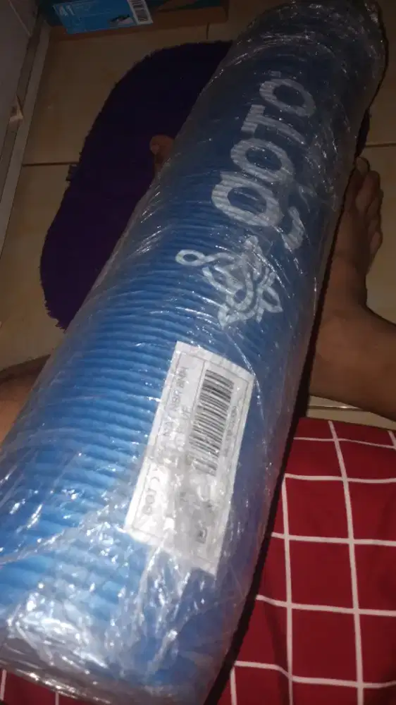 Matras olahraga biru