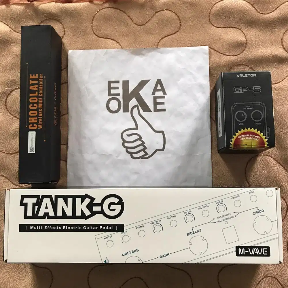 efek gitar M-Vave Tank-G Chocolate Valeton GP5