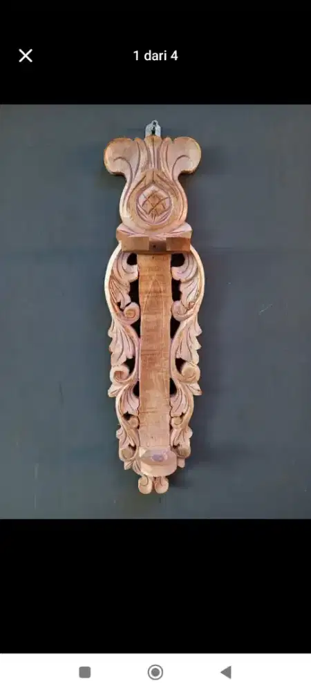 Blawong keris isi 1 motif bunga warna polos tempel dinding cod /rekber