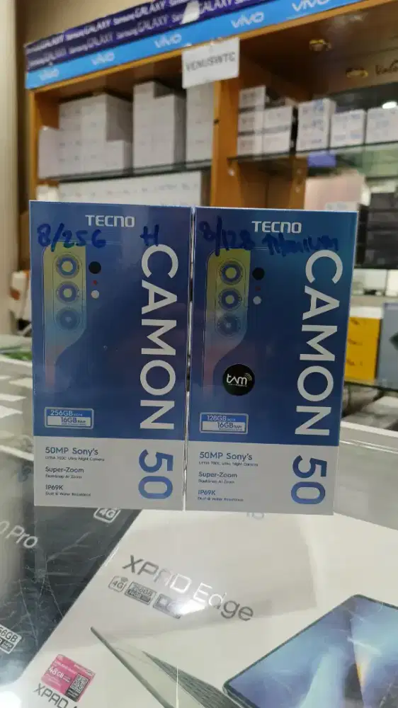 Tecno Camon 50 8/128 garansi resmi 12 bulan segel original no repack