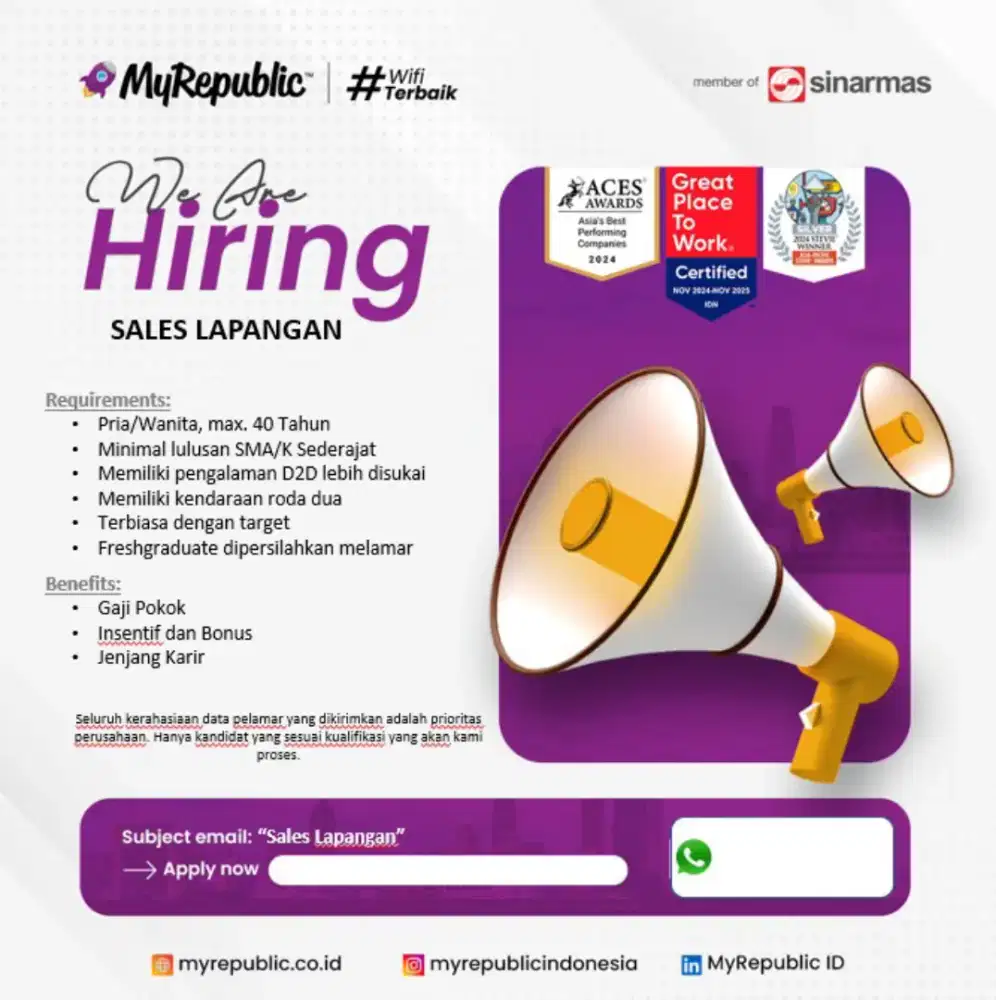 LOWONGAN KERJA SALES WIFI