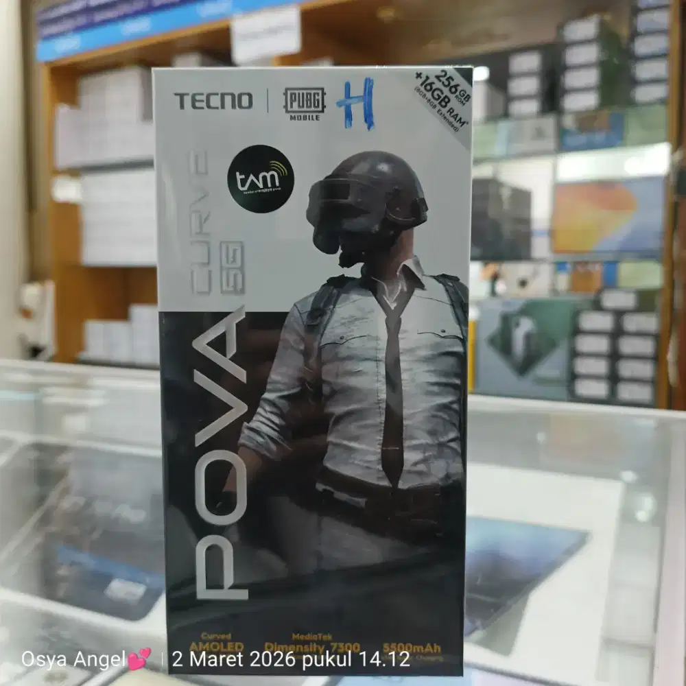Tecno pova curved 5G 8/256 garansi resmi 12 bulan segel original