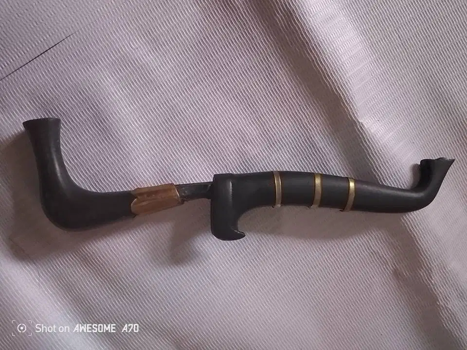 Rencong Mini Kuningan Peninggalan Mbah Kuno Antik.