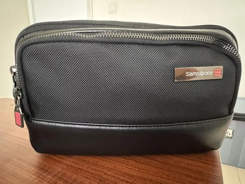 Samsonite 2 way Clutch Bag (tas slempang 2 in 1 Samsonite)