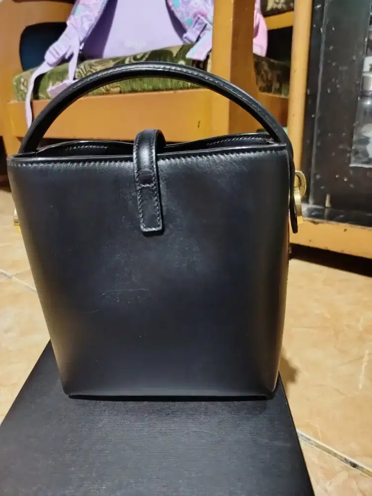 Saint Laurent Mini 37 Bucket Bag Leather