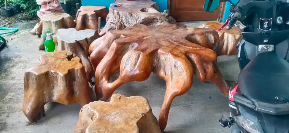 Jual meja dan kursi jati