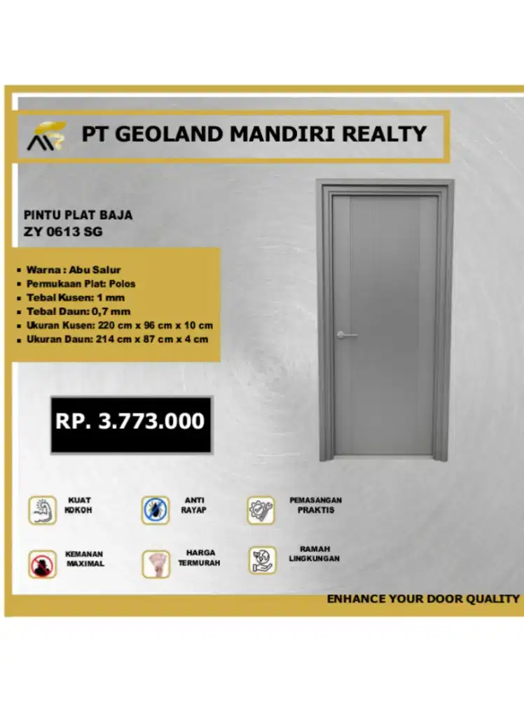 PINTU PLAT BAJA ZY0612 SG