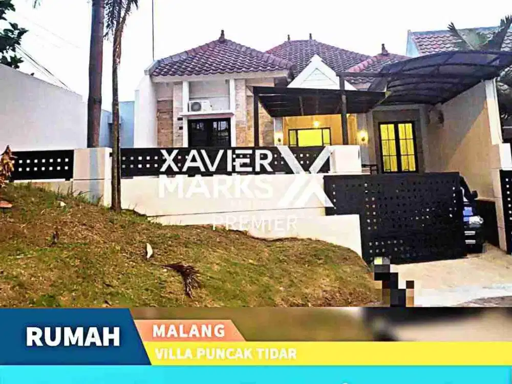 Dijual Rumah Mewah Model American Scandinavian di Villa Puncak Tidar, Malang