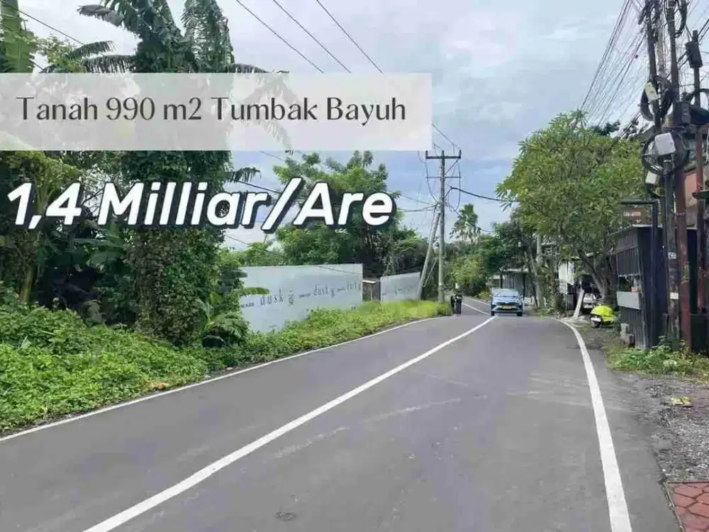 jl utama veteran tumbak bayuh!! pererrnan 9.9are tanah di jual