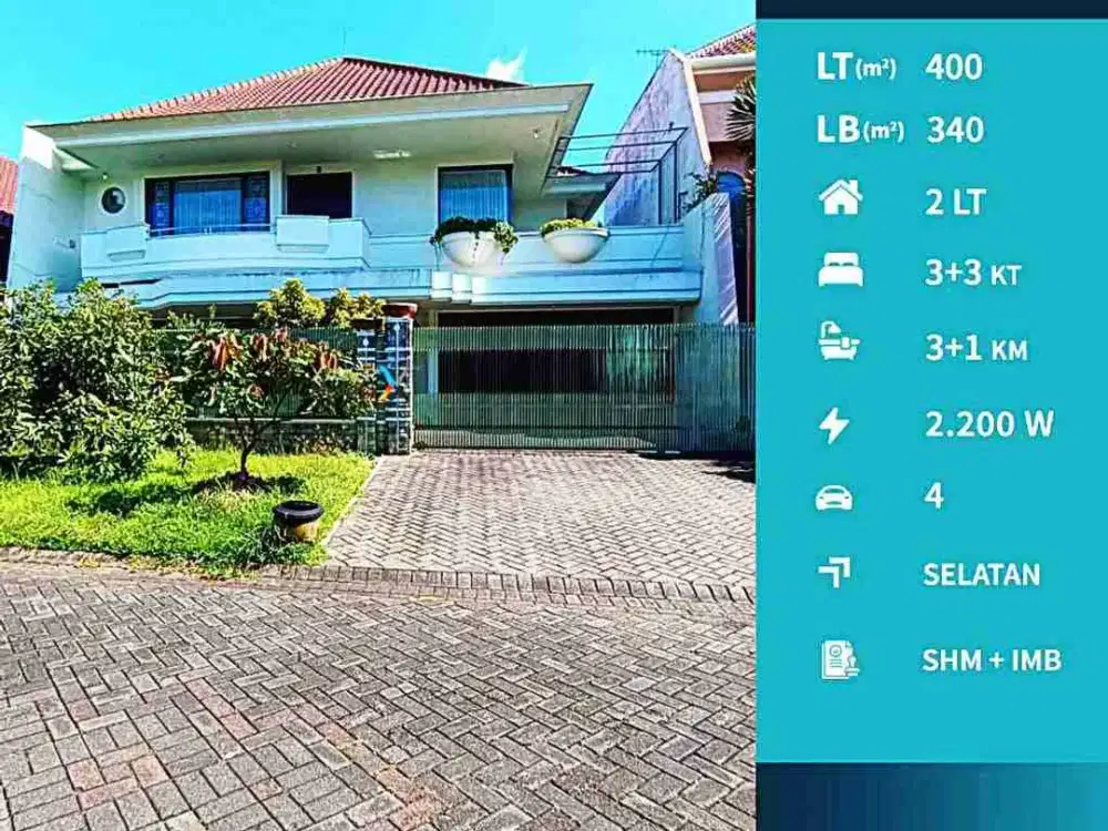 Dijual Rumah Mewah Sangat Terawat di Araya Boulevard, Blimbing Malang