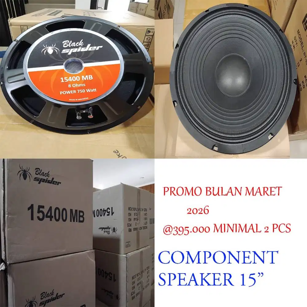 speaker komponen 15in