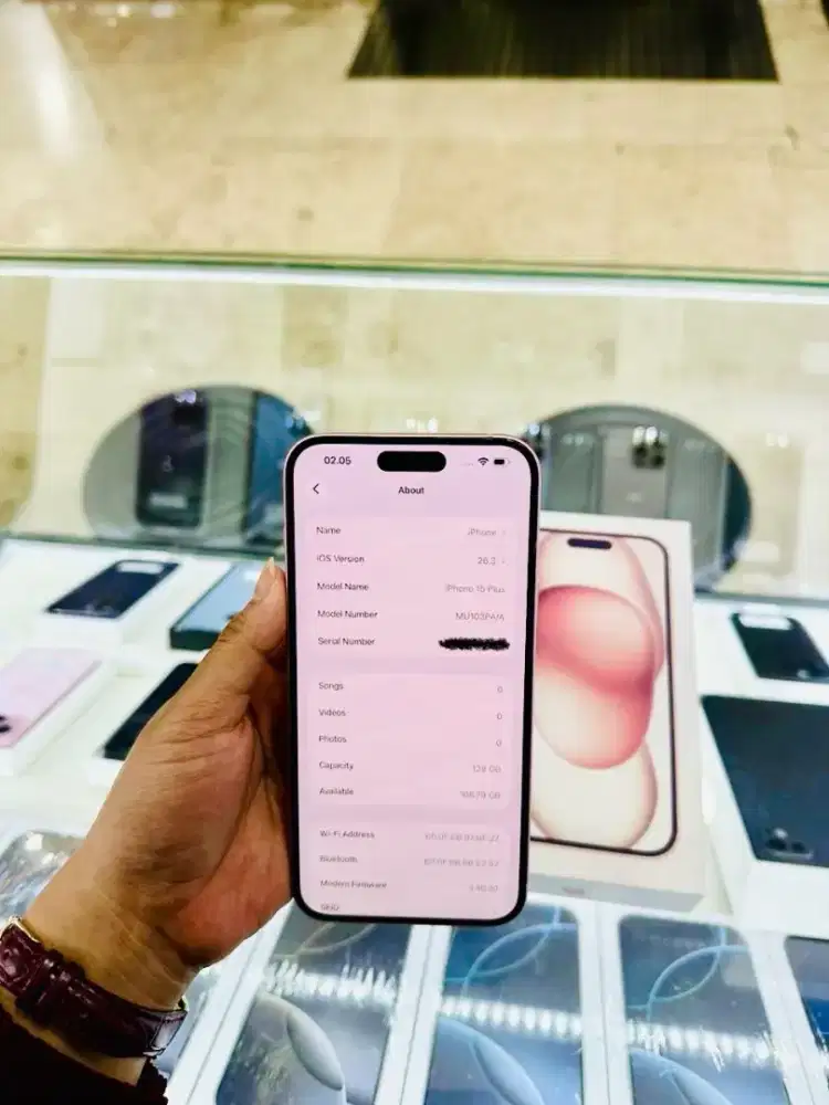 iPhone 15 Plus 128GB warna Pink iBox