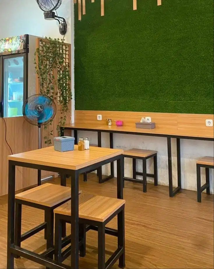 Jual set meja makan + kursi cafe resto dll harga termurah di bandung
