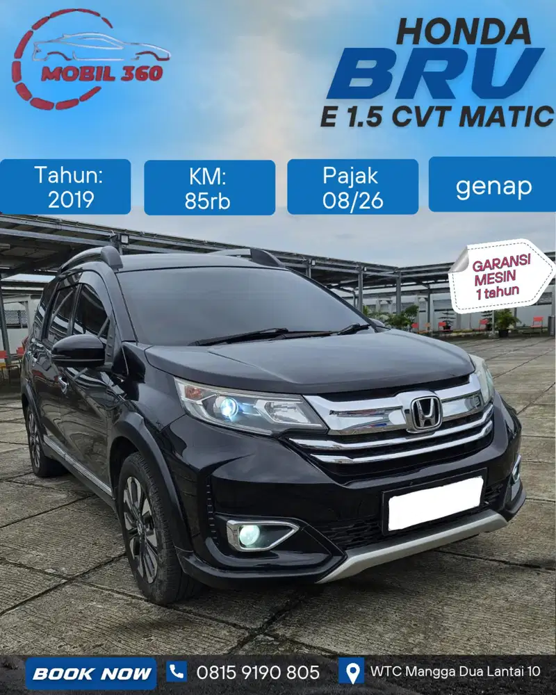 Honda BR-V E 1.5 matic tahun 2019