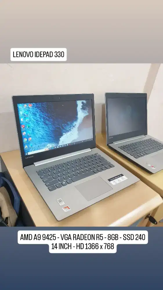 LENOVO IDEPAD 330 - AMD A9 / VGA R5 / 8GB
