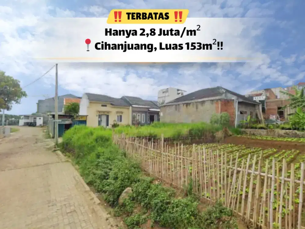 Tanah 153 m² SHM – Siap Bangun, Harga Masih Terjangkau!