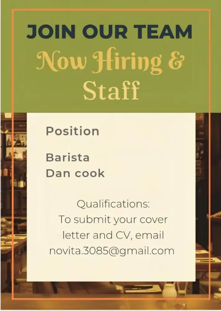 Buat minuman dan makanan