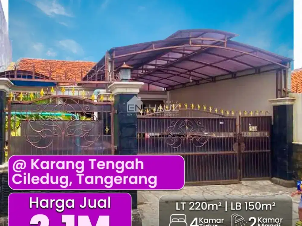 (RB) DI JUAL RUMAH KARANG TENGAH CILEDUG, TANGERANG