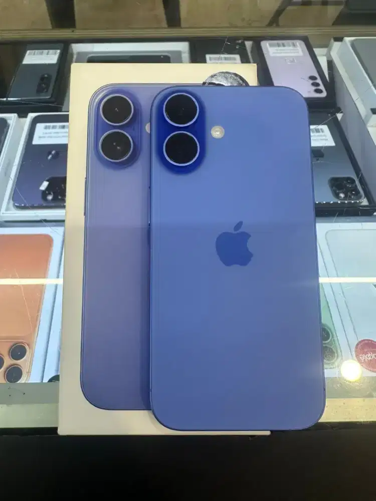 iPhone 16 256GB Ultramarine garansi ibox 11/07/26 bh 100%