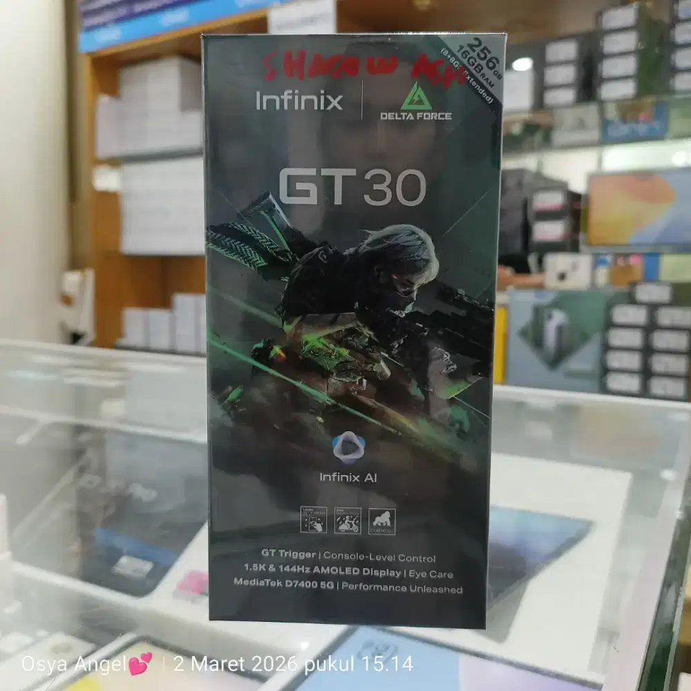 Infinix GT 30 5G 8/256 garansi resmi 12 bulan segel original