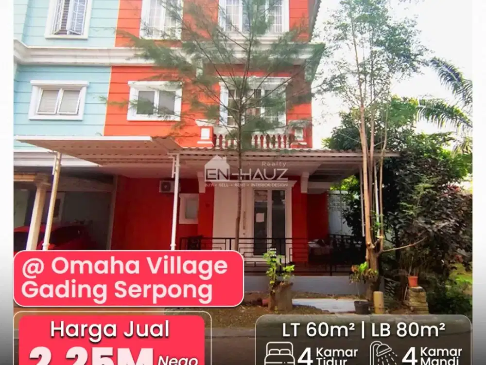 (MT) DIJUAL/SEWA RUMAH OMAHA VILLAGE, GADING SERPONG