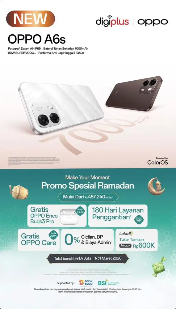 HP OPPO A6S Barang baru resmi