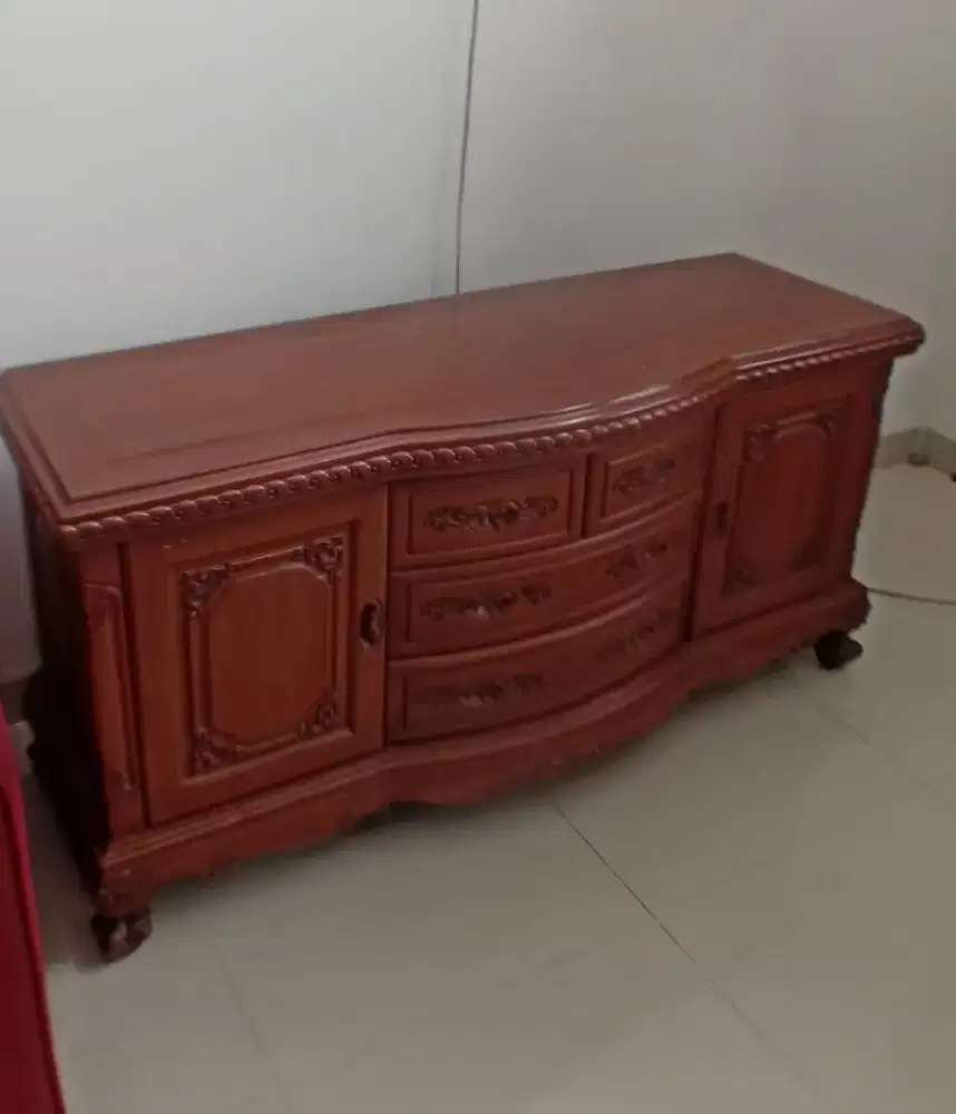 Rak Buffet jati tua asli